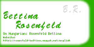 bettina rosenfeld business card